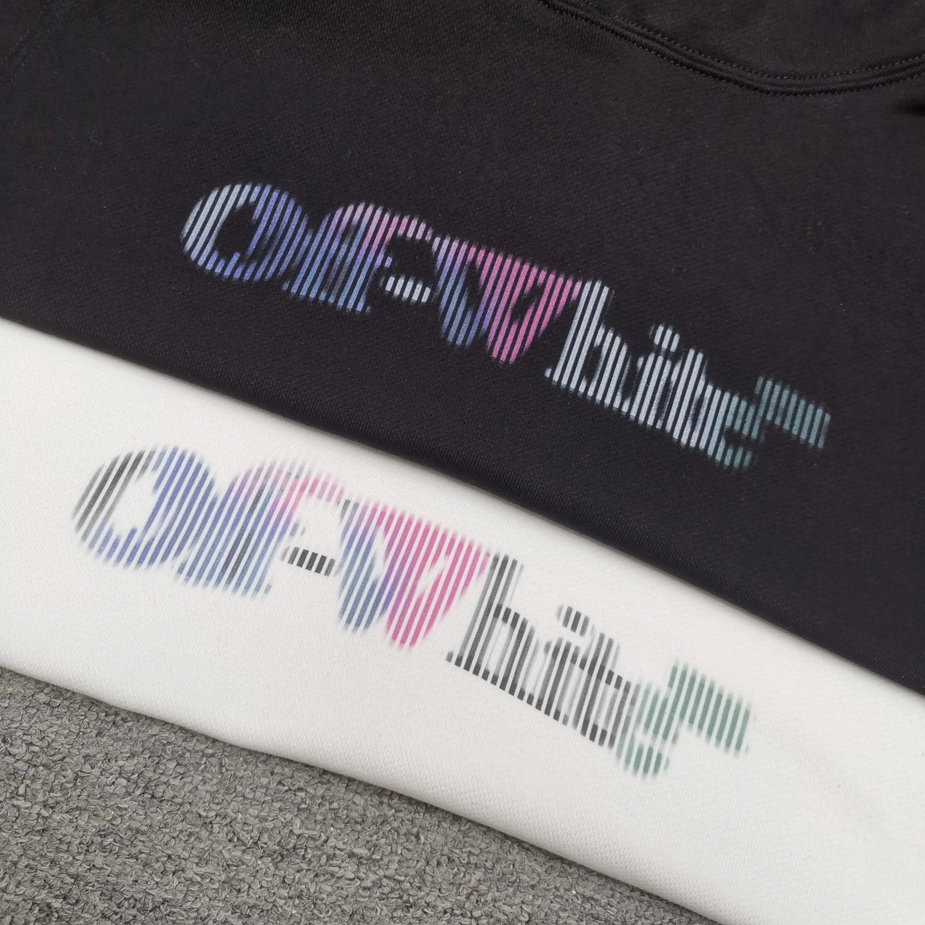off white 25ss new portrait oil painting 460g washable hooded sweatshirt color. Black White Size: S M L XL P410